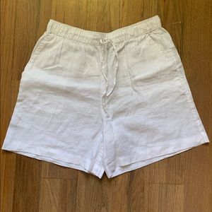 Tahari linen shorts